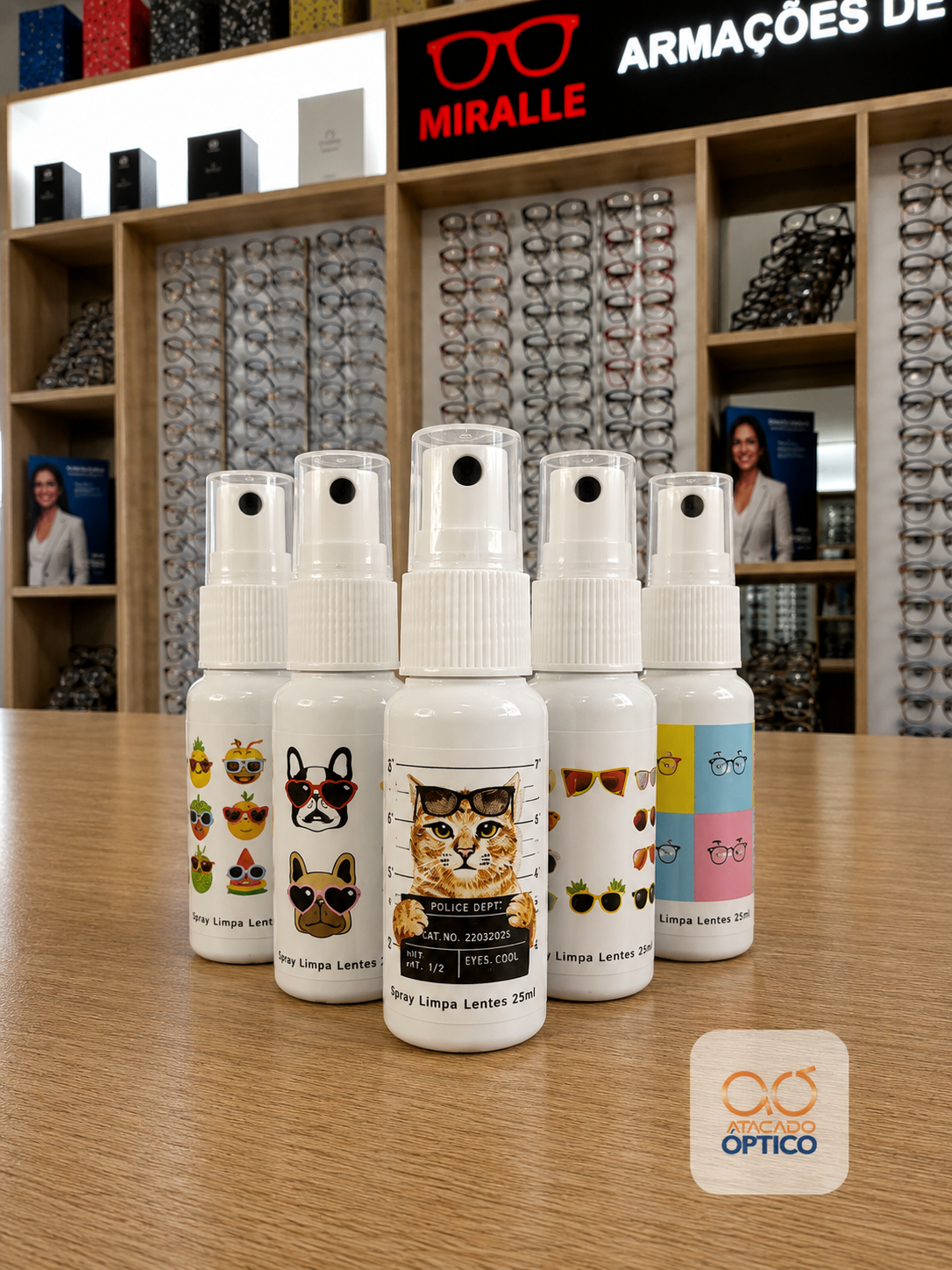 Limpa Lentes 25ml - MIMO — Insumos Atacado Optico