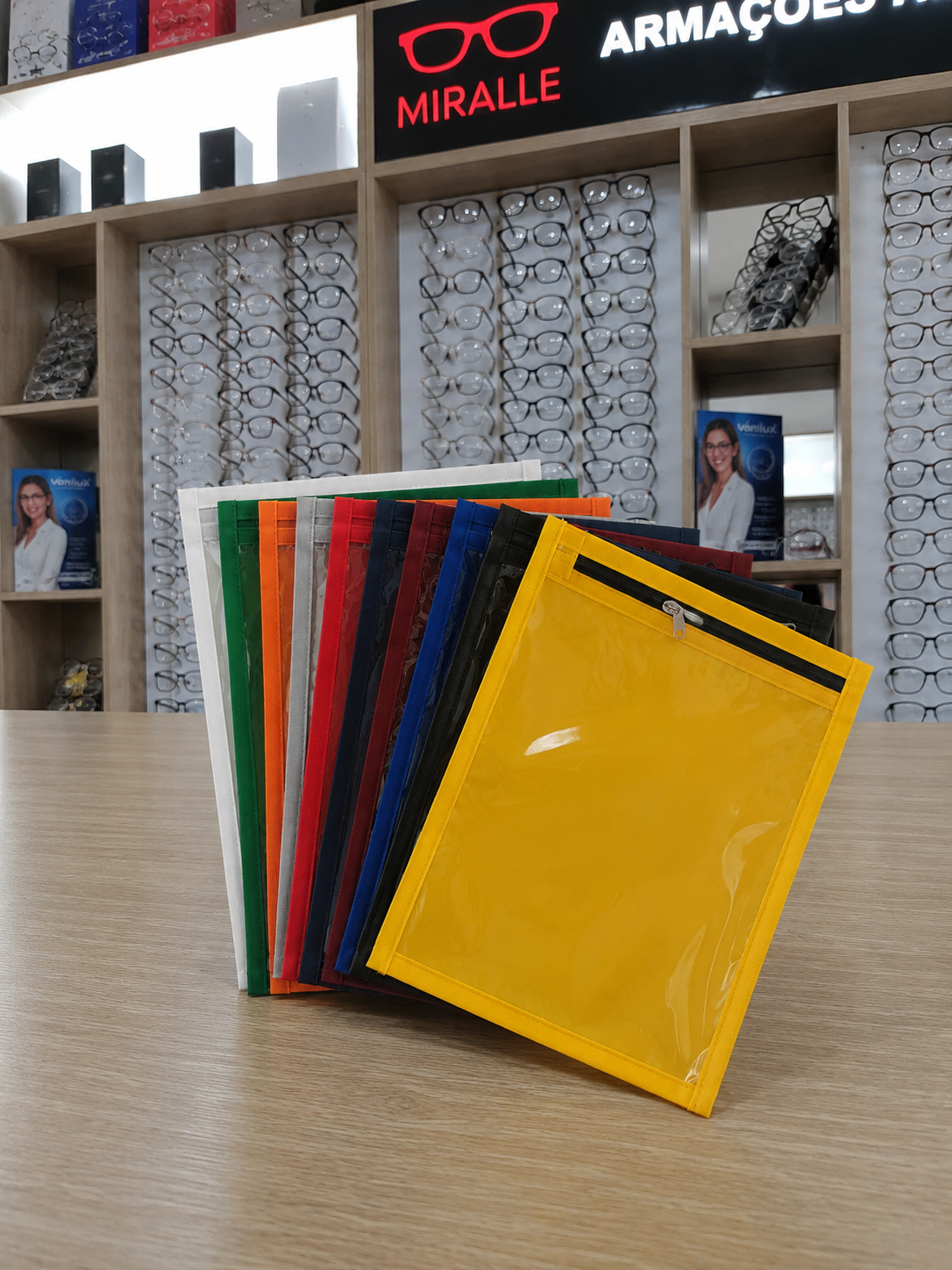 Porta OS (Boleta) com ziper — Fornitura Atacado Optico
