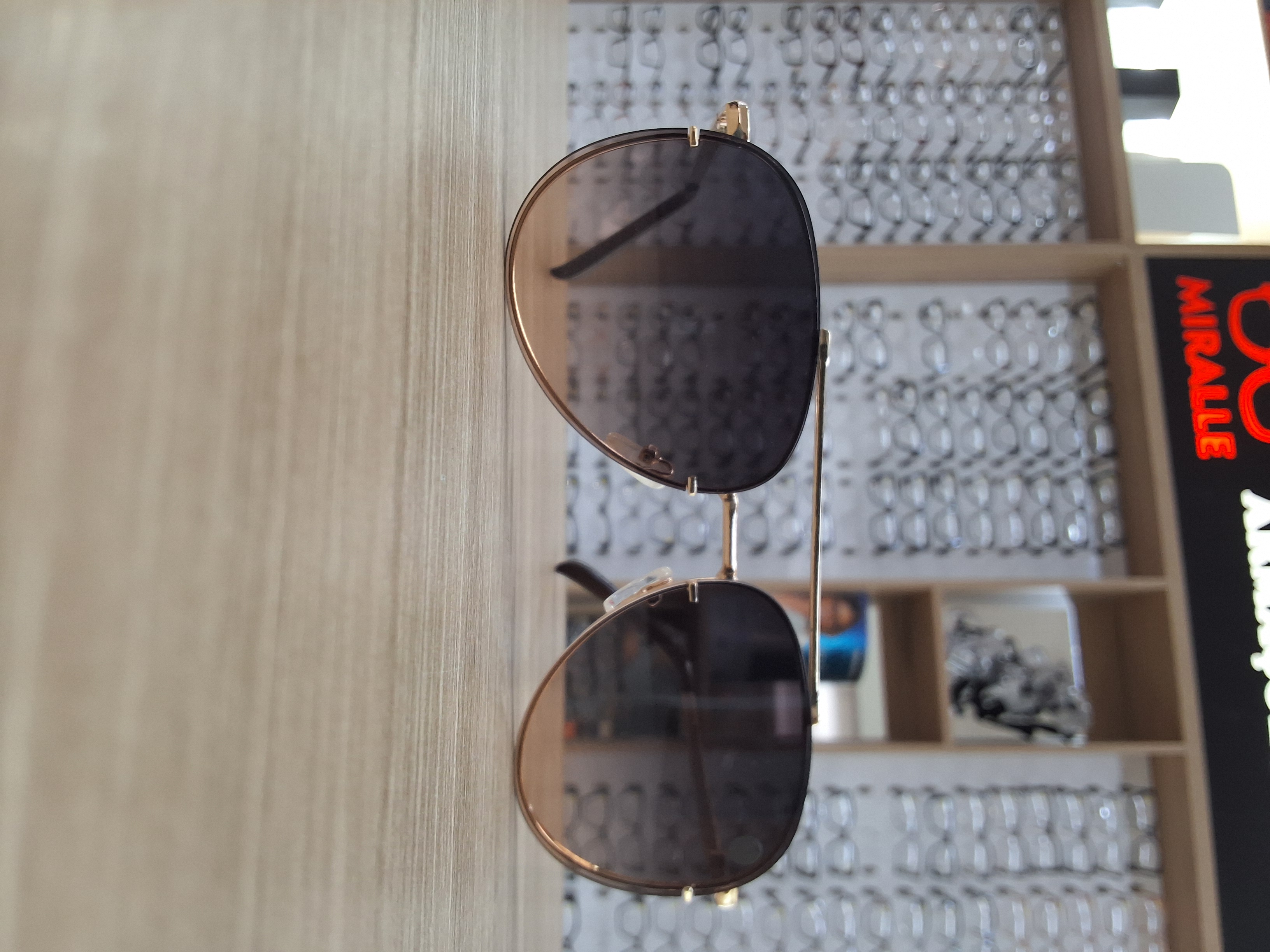 Óculos Solar Aviador Rose Gold Feminino Degradê UV400 — Óculos Atacado Optico