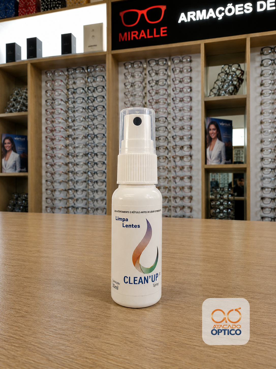 Limpa Lentes 25ml Personalizado — Insumos Atacado Optico