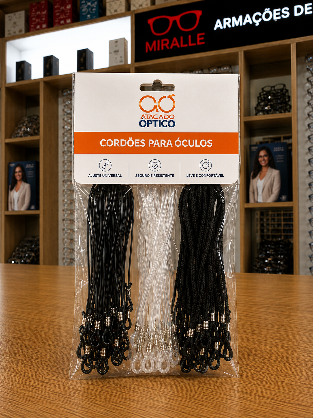 Cordões Nylon/Silicone — Acessórios Atacado Optico