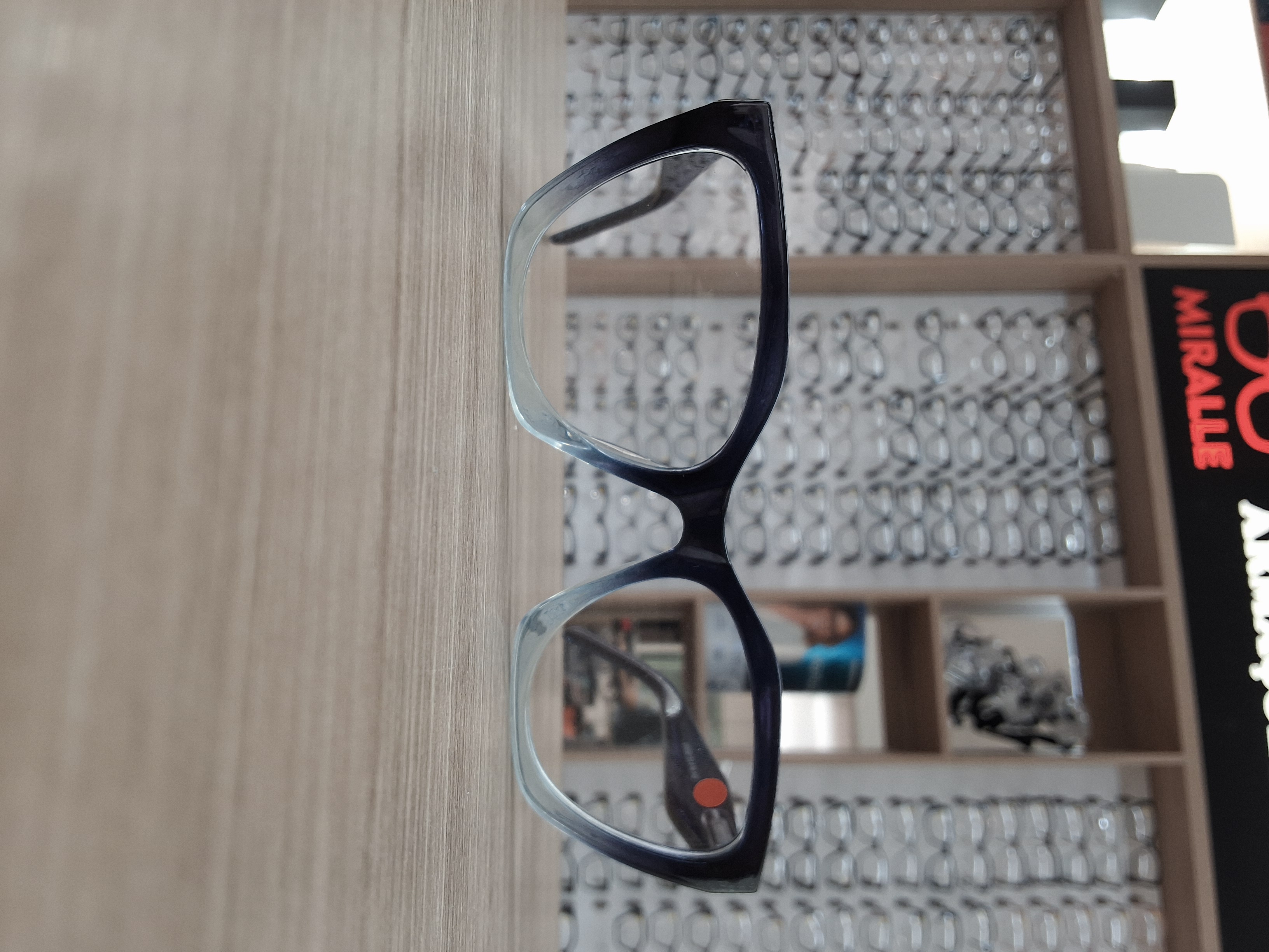 Armação Feminina Fiorenza Cat Eye Degradê Azul — Óculos Atacado Optico