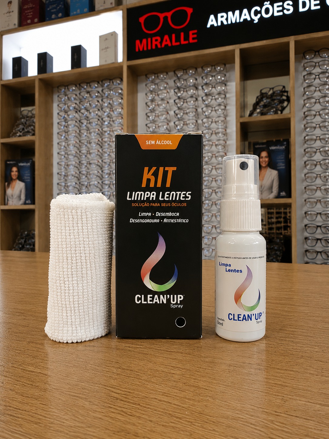 Kit Economico Limpa Lentes 25ml — Insumos Atacado Optico