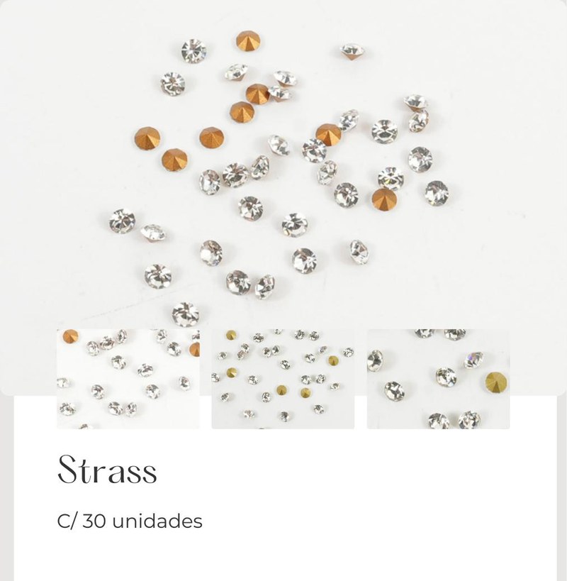 Strass - 30 unidades — foto 3 — Fornitura Atacado Optico