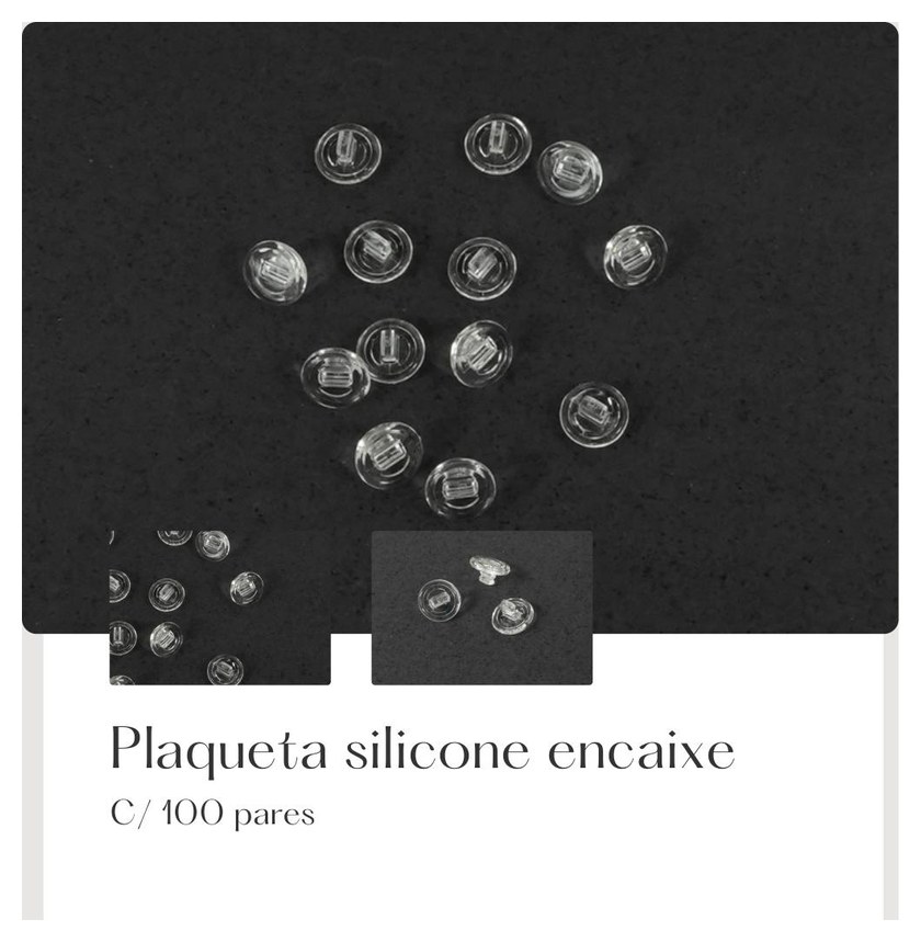 Plaqueta Silicone Encaixe — Fornitura Atacado Optico