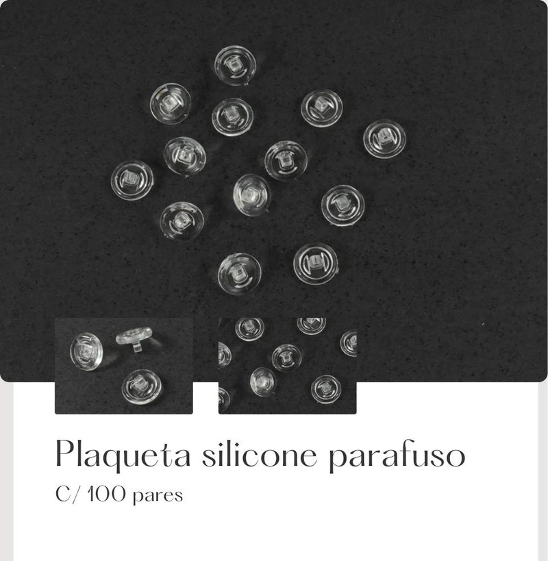 Plaqueta Silicone Parafuso — foto 2 — Fornitura Atacado Optico