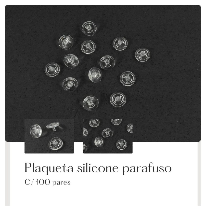 Plaqueta Silicone Parafuso — Fornitura Atacado Optico