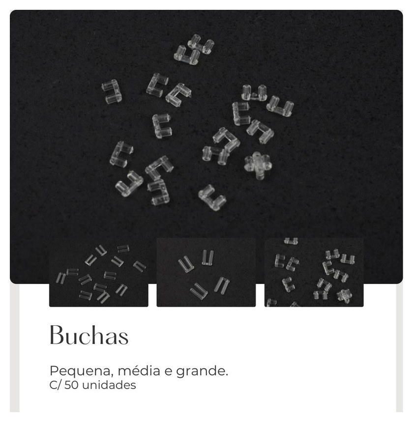 Buchas Pequena, Media e Grande — Fornitura Atacado Optico
