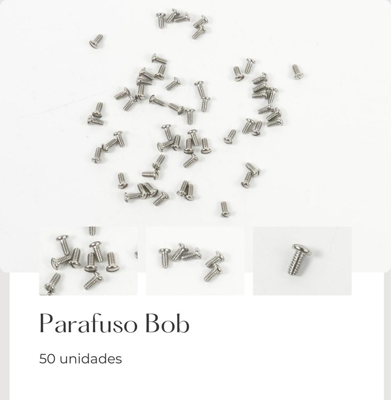 Parafuso Bob — foto 2 — Fornitura Atacado Optico