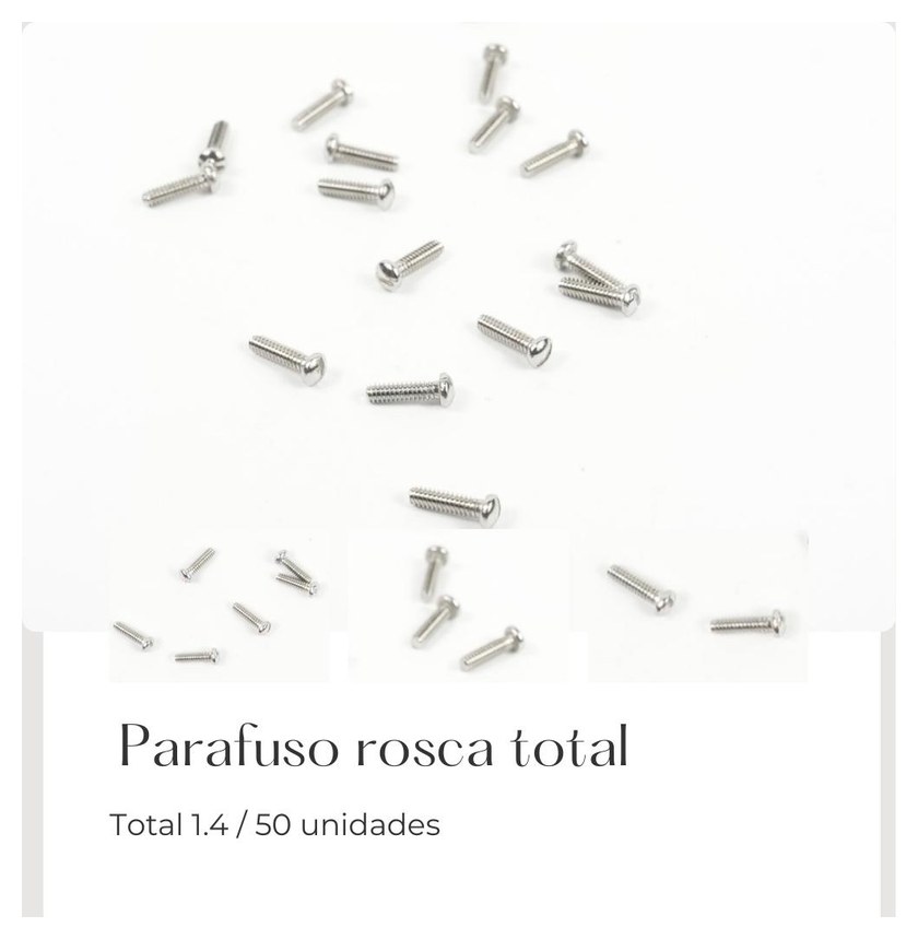 Parafuso Rosca Total 1.4 — Fornitura Atacado Optico
