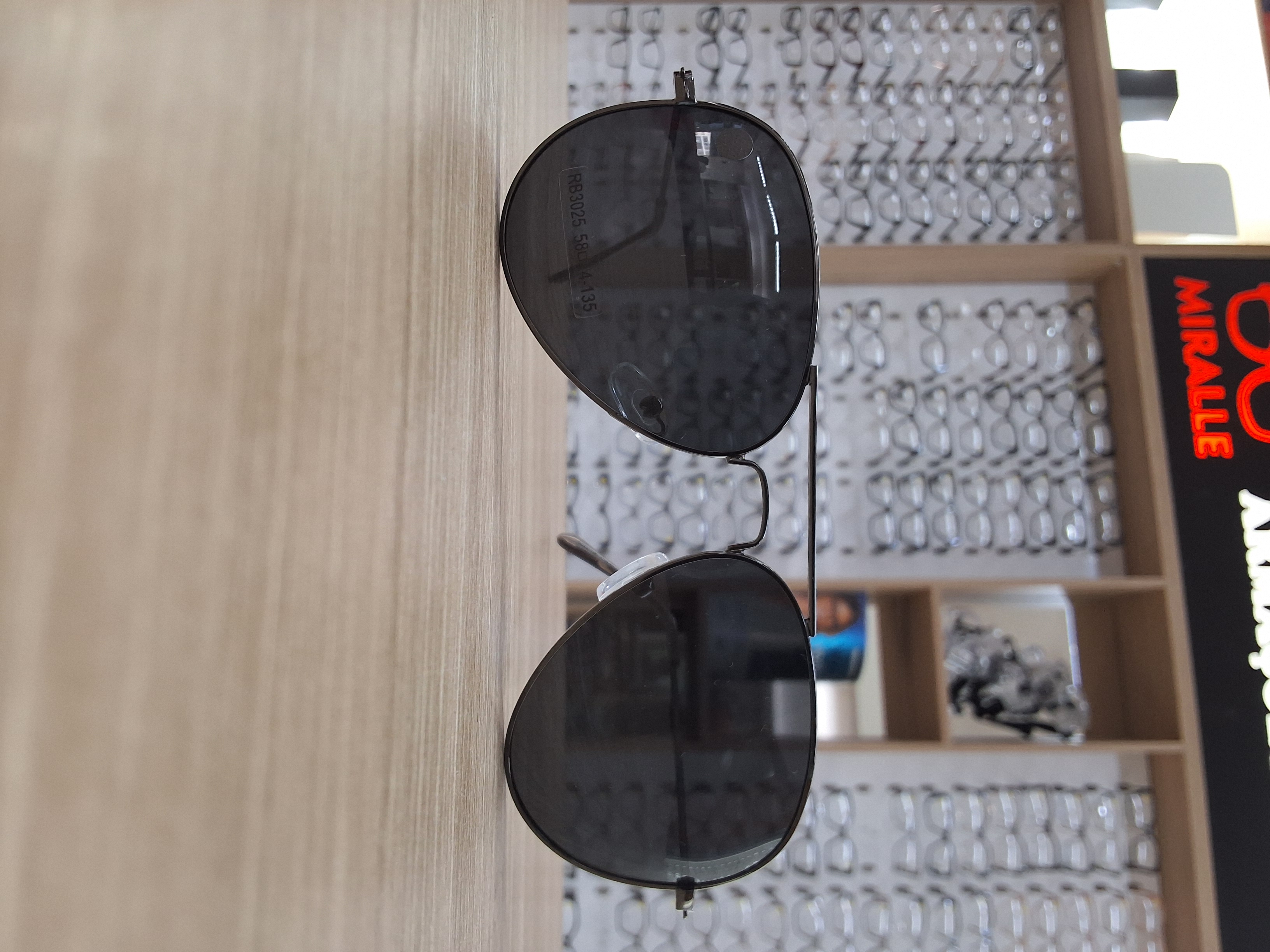 Óculos Solar Aviador Titanium Smoke — Óculos Atacado Optico