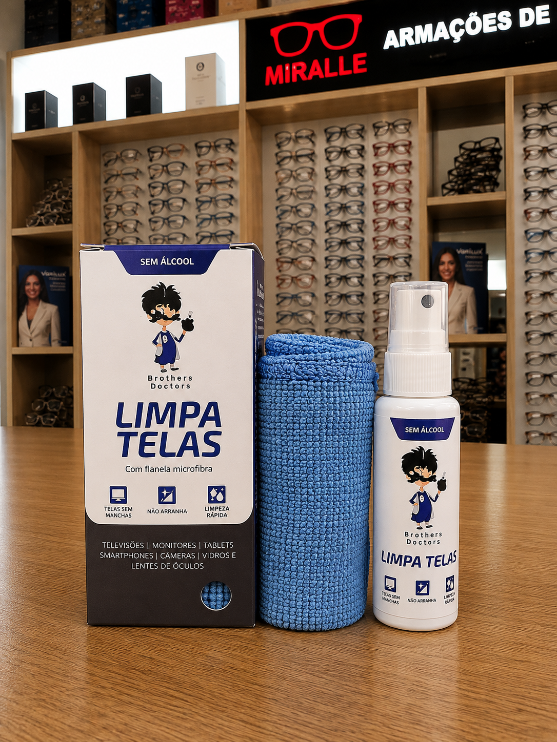 Kit Limpa Telas 25ml — Insumos Atacado Optico