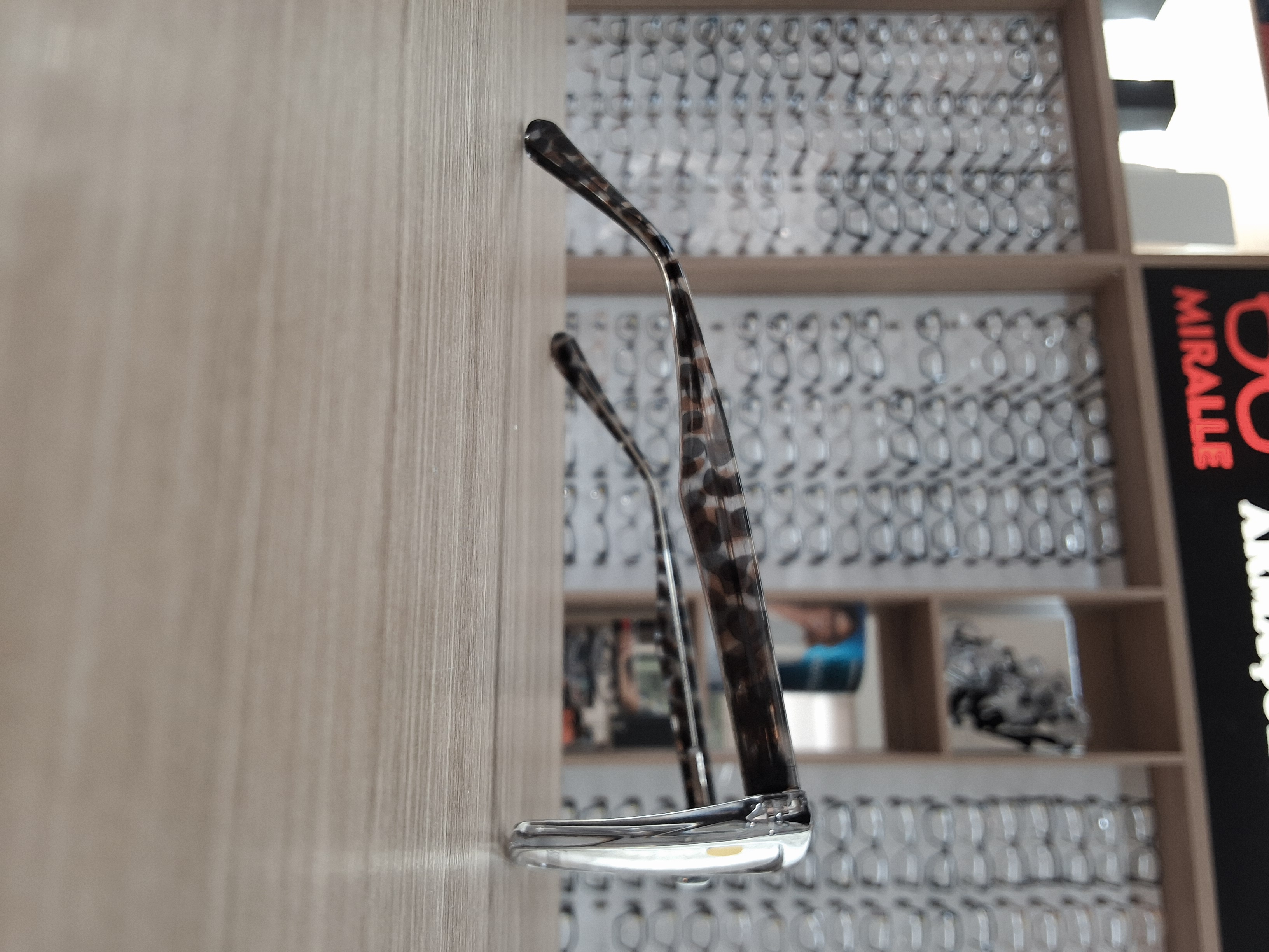 Armação de Grau Feminina Fiorenza Cat Eye Cristal Cinza Animal Print — foto 2 — Óculos Atacado Optico