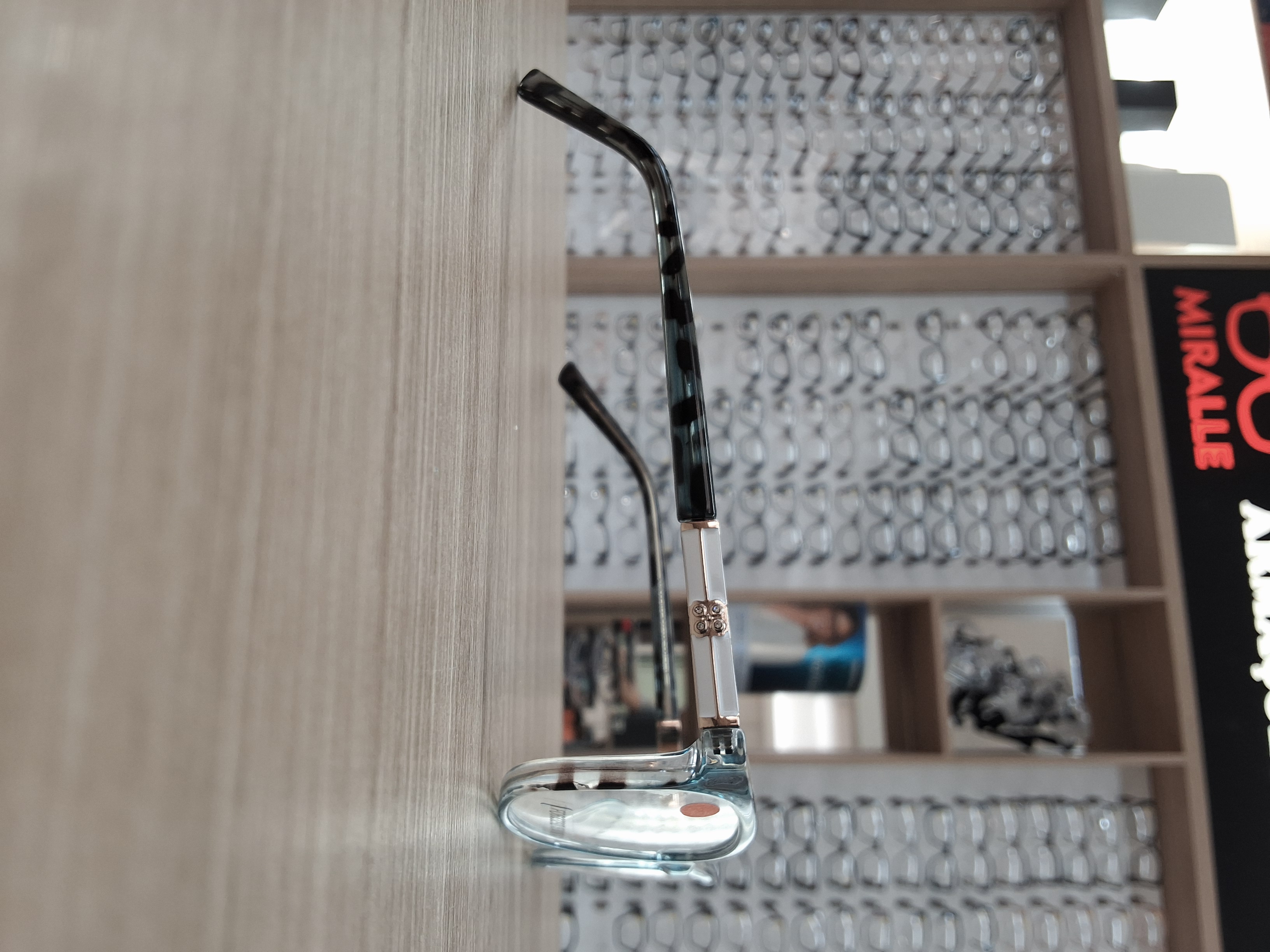 Armação Feminina Fiorenza FD63322 Azul Petróleo com Detalhes Animal Print — foto 2 — Óculos Atacado Optico