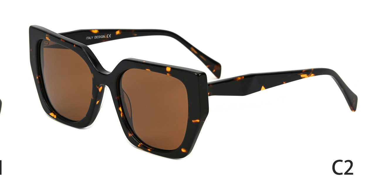 Óculos de Sol Quadrado Acetato Feminino — foto 2 — Óculos Atacado Optico