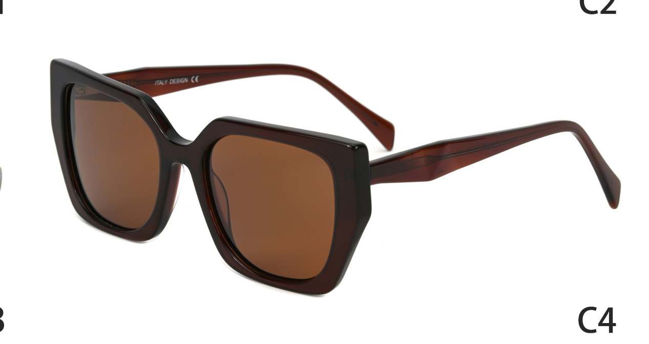 Óculos de Sol Quadrado Acetato Feminino — foto 4 — Óculos Atacado Optico