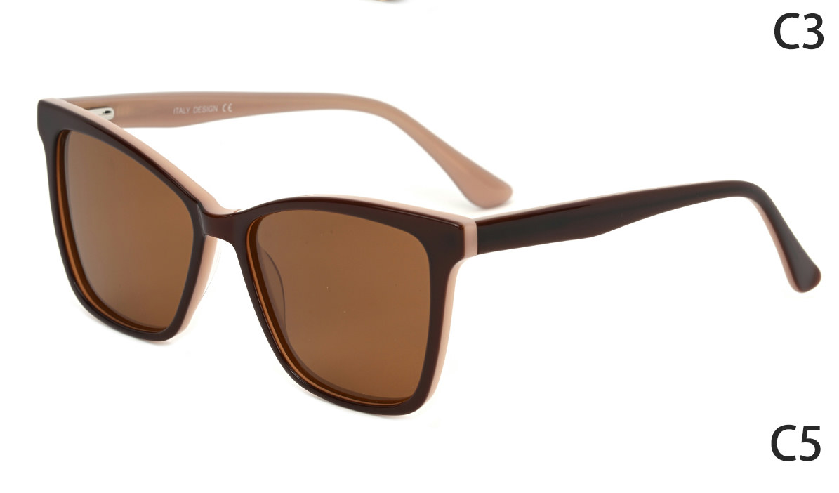 Óculos de Sol Retangular Acetato Unissex — foto 5 — Óculos Atacado Optico