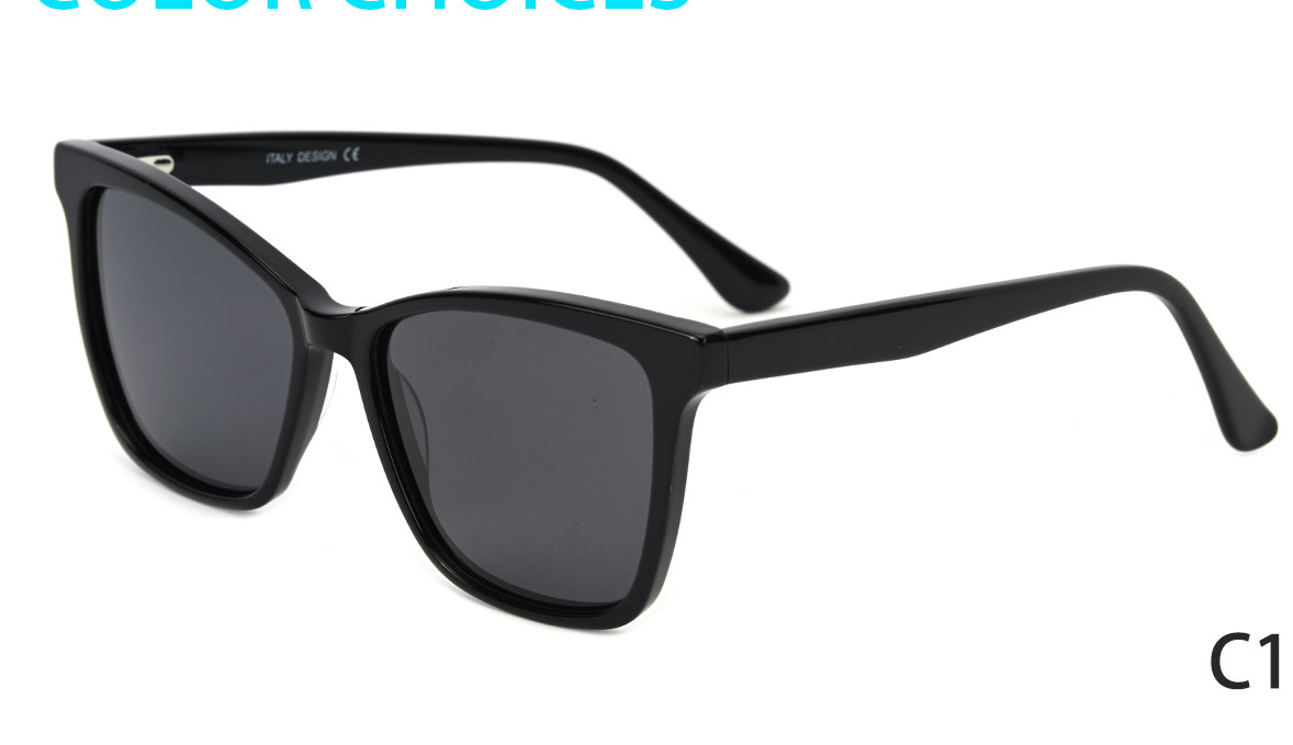 Óculos de Sol Retangular Acetato Unissex — Óculos Atacado Optico