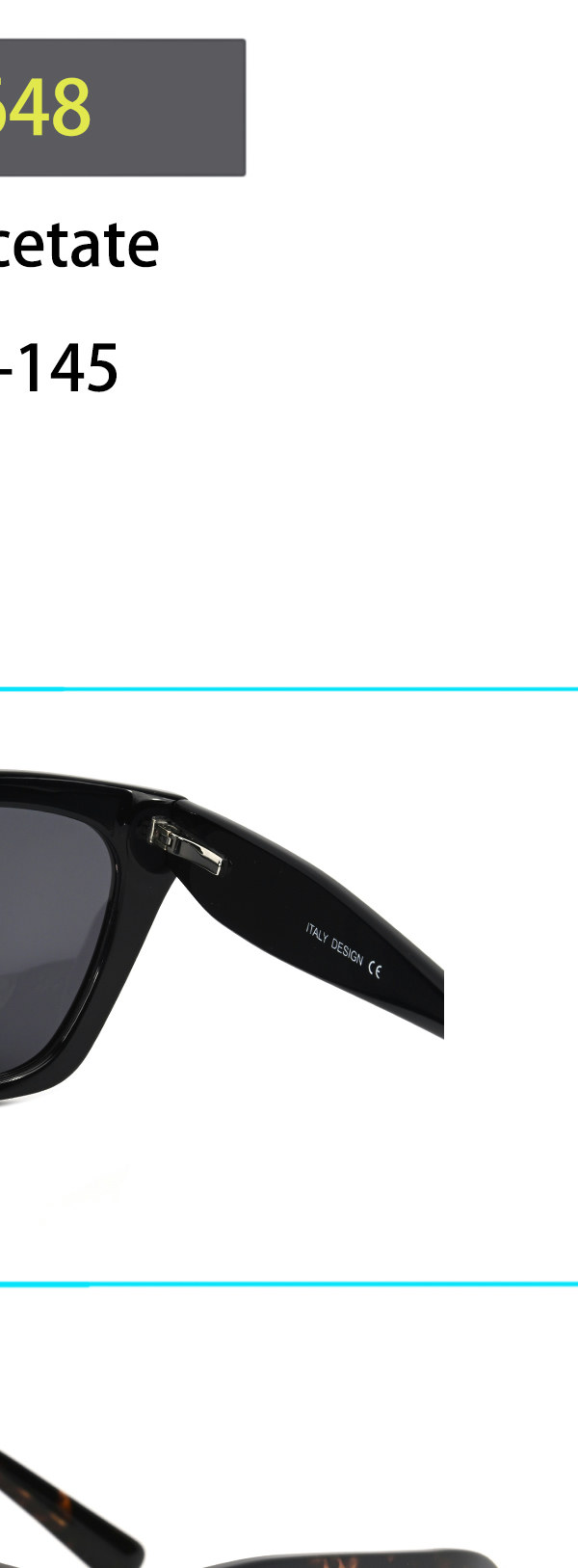 Óculos de Sol Gatinho Acetato Feminino — foto 5 — Óculos Atacado Optico